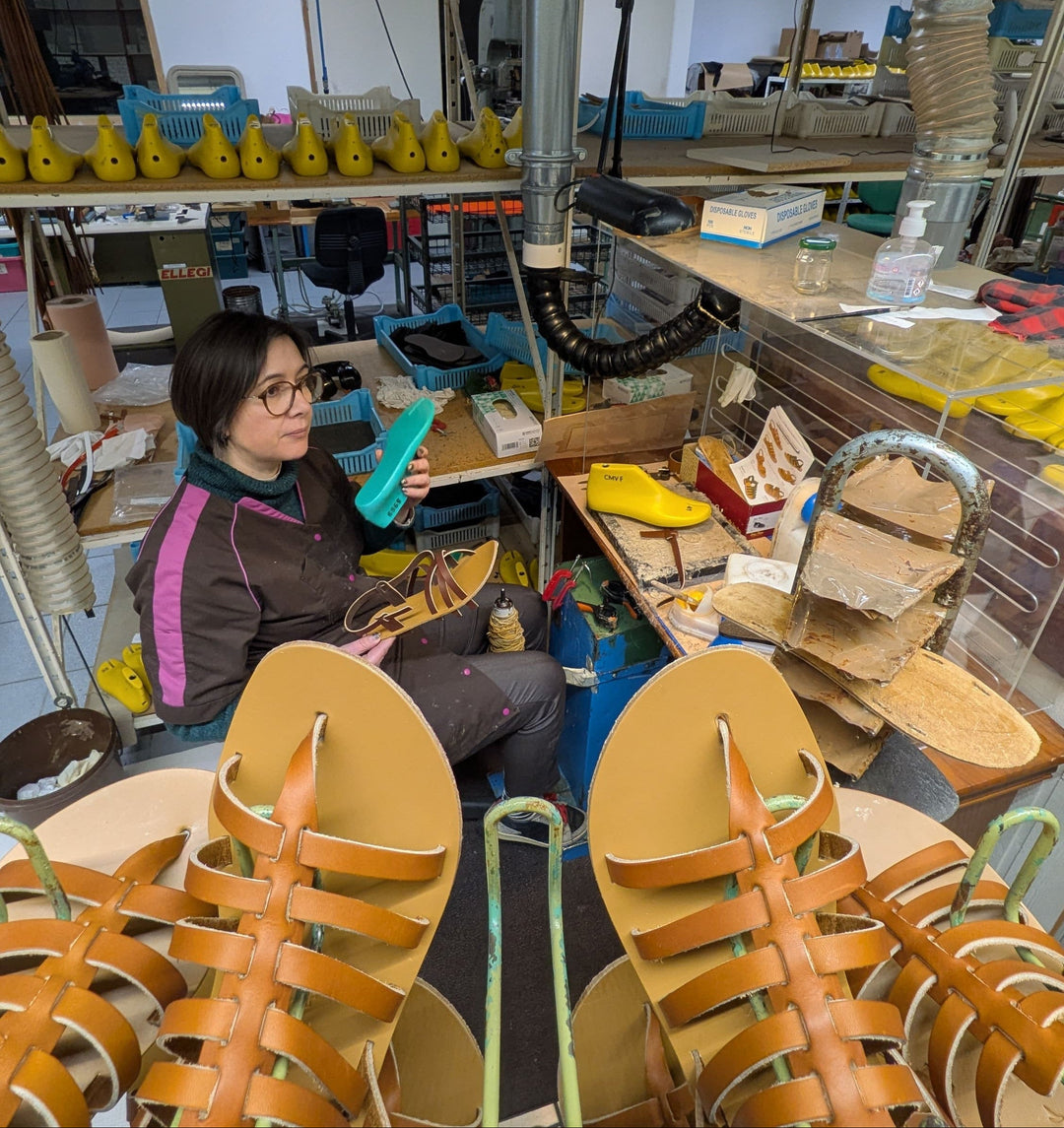 Lisa Coronini, atelier sandales Max Vincent